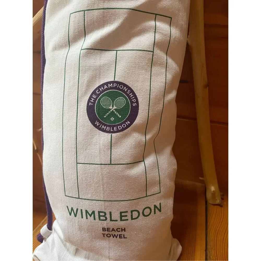 Wimbledon Giant Beach Towel Tennis Court